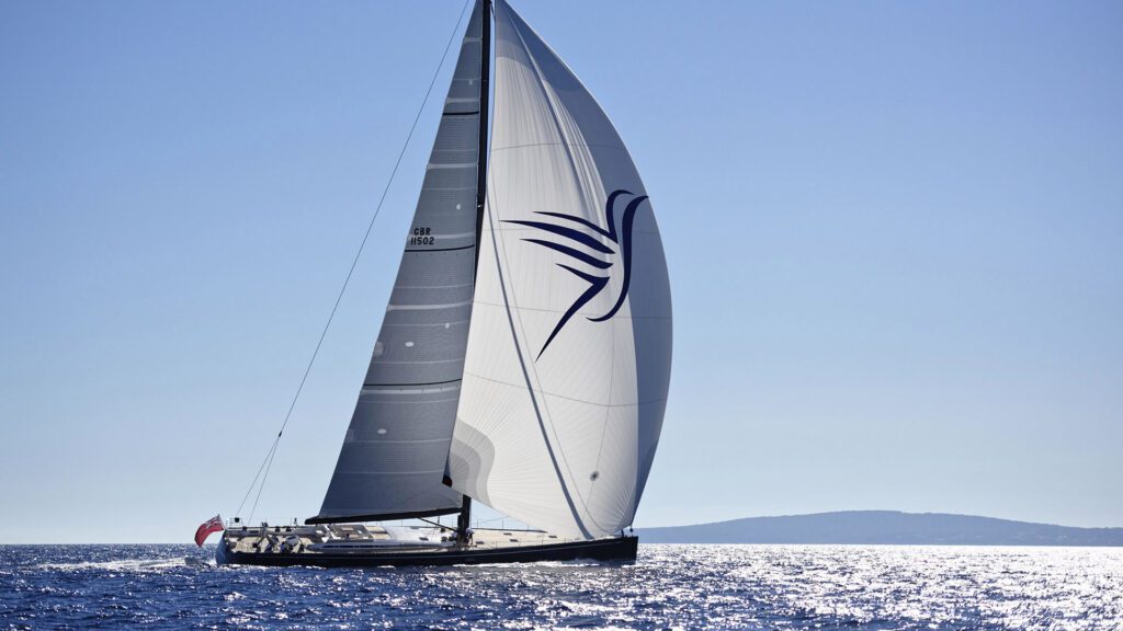 Swan 115 asymmetric fore sail yacht designs german frers 06