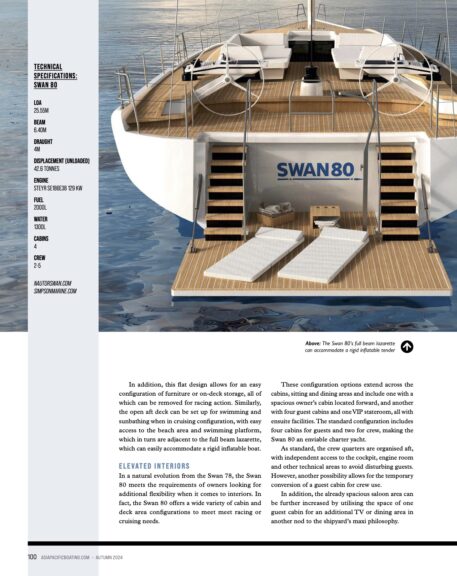 Ocean Pacific article Swan 80 5