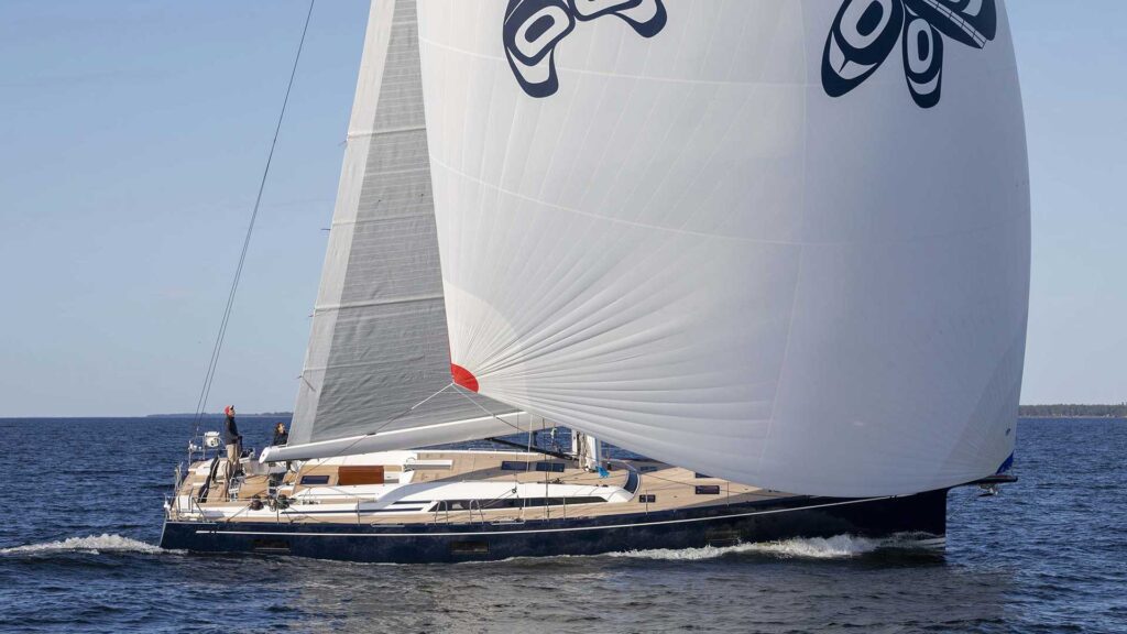 65' Yacht German Frers Design Asymetric sail