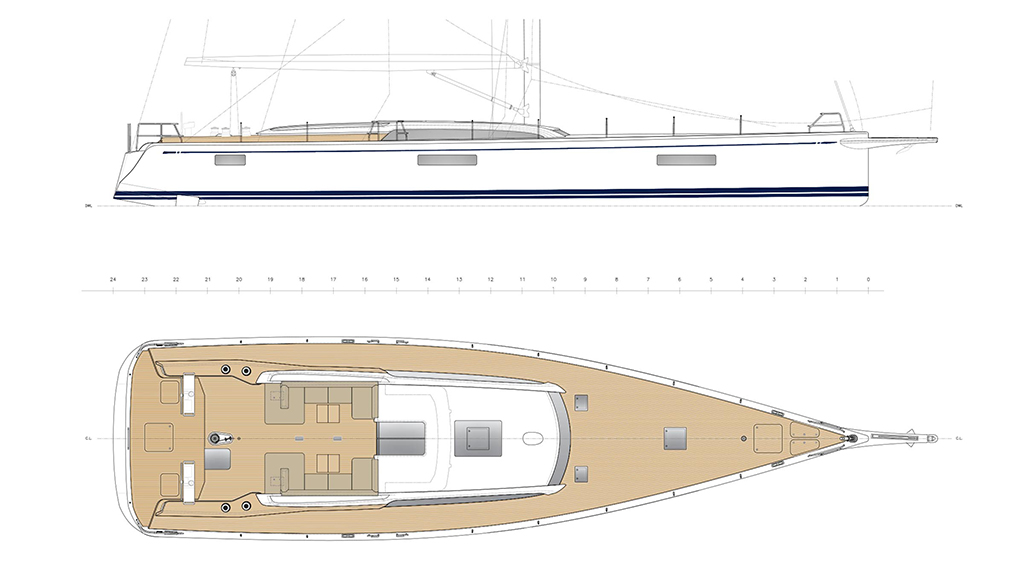 Swan 80 profile Frers Design